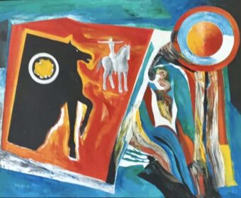 John Balossi, A caballo.